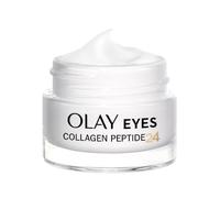 Olay Crema de ojos con péptidos de colágeno, cuidado de la piel con niacinamida 99% de pureza y vitamina E antioxidante. Cuidado avanzado de la piel antienvejecimiento con 3 acciones: fortalece,