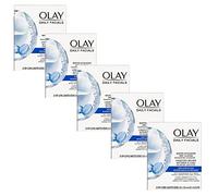 Olay Daily Deeply Clean - Paños faciales de limpieza 4 en 1 activados por agua, 33 unidades, paquete de 5