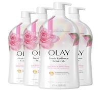 Olay Fresh Outlast Rose Water & Sweet Nectar Body Wash, 30 oz (4 unidades)