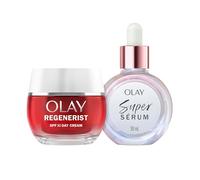 Olay Regenerist Crema Facial de Día SPF30 50ml y Súper Sérum 5 Beneficios en 1 14ml, Pack de 2 Unidades Hidratantes, Piel Más Firme Y Radiante