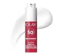 Olay Regenerist Firm & Plump Fluido SPF50+. Crema Hidratante Facial Con Péptidos De Colágeno, Niacinamida Y Provitamina B5. Crema Hidratante Ligera. Hidrata, Reafirma Y Rellena La Piel