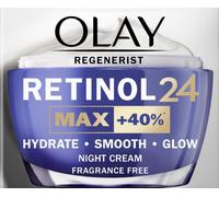 Olay Retinol 24 MAX* Crema de Noche Hidratante Facial, Cuidado de la Piel con Vitamina E Antioxidante, +40%* Glicerina. Cuidado de la Piel Well-aging de Noche: Suaviza, Renueva e Hidrata, 50 ml