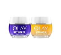 Olay Retinol 24 Crema de Noche y Olay Vitamin C+ SPF30 Crema de Día, 2x50ml