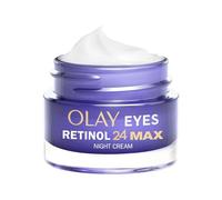 Olay Retinol 24 MAX* Crema Contorno de Ojos de Noche, Cuidado de las Ojeras, +40%* Glicerina. 3 Acciones: Suaviza, Renueva e Hidrata MAX*, 15 ml