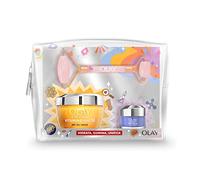 Olay Set De Regalo Con Neceser Y Face Roller Gratis, Regenerist Gel Crema De Día Vitamin C + AHA24 50ml Y Retinol Crema de Noche Con Niacinamida, Péptidos Y Complejo Retinoide 15ml