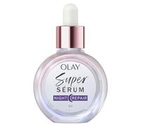 Olay Super Sérum Reparación Nocturna Hidratante 5 Beneficios en 1, 30ml. Con Provitamina B5, Nacinamida, Ácido Láctico, Glicerina y Péptidos