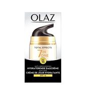 Olay Total Effects - Crema de Día Hidratante Antiedad 7 en 1 - Spf15, Blanco, 50 Mililitros