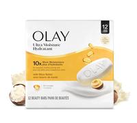 Olay Ultra Moisture belleza Bar con manteca de karité, 6 barras de belleza -, 2 unidades, 12 Count total, embalaje puede variar