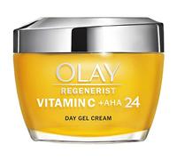 Olay Vitamin C + AHA 24 Crema Hidratante, Gel Crema De Día Con Vitamina C, AHA Y Niacinamida Para Un Tono De Piel Visiblemente Más Luminoso Y Uniforme, 50 ml