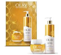 OLAY Vitamin C Set Regalo: Crema Hidratante Facial SPF30 y Loción Corporal | 50ml+50ml, Dúo Iluminador y Protector, Unifica el Tono de Piel, con Vitamina C, Glicerina, Skincare Antimanchas e Hidratante