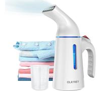 OLAYMEY Plancha de vapor - 700 W, cepillo de vapor para ropa - Precalentamiento en 40 segundos, mini plancha de vapor ligera de 0,45 kg para viajes y hogar, plancha de vapor con apagado automático - B