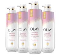 OlayOlay Fresh Outlast purificante abedul y lavanda, Jabón corporal con ácido hialurónico, paquete de 4, 17.9 Ounce, Lavado corporal de ácido hialurónico, 1 uds. por paquete, ]