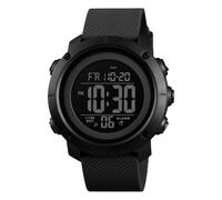 OLAZONE Big Boys - Reloj Digital Deportivo para Adolescentes, Resistente al Agua, con luz de Fondo Militar, para Adolescentes y niños de 11 a 18 años, Color Negro 1426S, Negro -