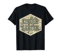 Old Camo Kindergarten Retro para niños de Regreso a la Escuela Camiseta
