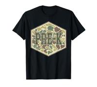 Old Camo Pre-K retro para niños de regreso a la escuela Camiseta
