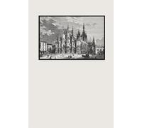 Old Castle Notebook: Vintage Architecture Sketch - Lined Journal for Travel & History Notes, 6" x 9"