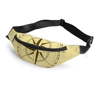 Old Compass Multicolor Mandala Elements Fanny Pack, riñonera Deportiva para niños y Adultos para Hombres y Mujeres