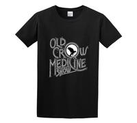 Old Crow Medicine Show Logo Unisex 100% Cotton Short-Sleeve T-Shirts Black S