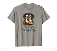 Old Dogs New Beginnings Senior Rescue Dog Cute Rescue Dog Camiseta