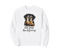 Old Dogs New Beginnings Senior Rescue Dog Cute Rescue Dog Sudadera
