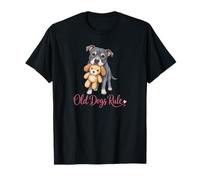 Old Dogs Rule Cute Senior Rescue Dog Lover Cute Senior Dog Camiseta