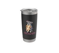 Old Dogs Rule Cute Senior Rescue Dog Lover Cute Senior Dog Vaso térmico de acero inoxidable de doble pared