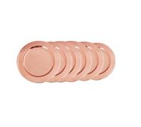 Old Dutch Martillado, 33 cm, Juego de 6 placas cargadoras, cobre antiguo