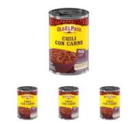 Old El Paso Chili Con Carne, Preparado con Alubias Pintas y Ternera, Picante Suave, 1 Lata x 418g (Paquete de 4)