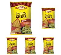 Old El Paso Nachos Sabor Chili, 100% Granos de Maiz, Picante Suave, Sin Gluten, Sin Conservantes, Aptas para Vegetarianos, Ideal para Compartir con Amigos, 1 Bolsa x 185g (Paquete de 5)