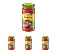 Old El Paso Salsa de Tomate para Cocinar Fajitas, Picante Suave, Apta para Vegetarianos, 1 Tarro x 395g (Paquete de 4)