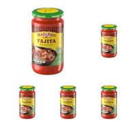 Old El Paso Salsa de Tomate para Cocinar Fajitas, Picante Suave, Apta para Vegetarianos, 1 Tarro x 395g (Paquete de 5)