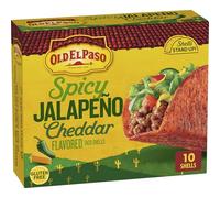 Old El Paso Stand 'N Stuff - Conchas de taco con sabor a jalapeño picante, sin gluten, 153 ml