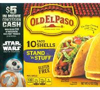 Old El Paso Stand 'n Stuff Taco Shells sin gluten, cajas de 4 onzas (paquete de 3)