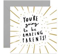 Old English Co. Going To Be Amazing - Tarjeta de felicitación de embarazo con lámina dorada, incluye sobre y interior en blanco