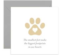 Old English Co. - Tarjeta de condolencias para perro o gato - Duelo de mascotas, perdón por tu pérdida, condolencias por la muerte de tu mascota - Propietario de perro o gato pensativo - Diseño de