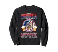 Old English Sheepdog Dog This America We Love Dogs 4th July Sudadera