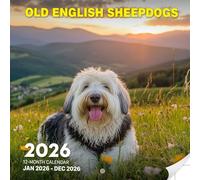 Old English Sheepdogs 2026 Calendar: Fluffy Dogs in Playful & Charming Moments