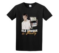 Old Enough To Party Unisex 100% Cotton Short-Sleeve T-Shirts Black M