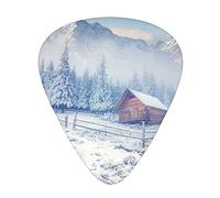 Old Farm In The Foggy Winter Mountains - Púas de guitarra para bajo, guitarra acústica eléctrica (12 unidades)