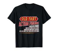 Old Fart - Figura de acción Divertida con diseño de mordaza de envejecimiento Camiseta