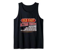 Old Fart - Figura de acción Divertida con diseño de mordaza de envejecimiento Camiseta sin Mangas