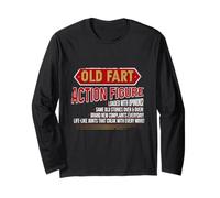 Old Fart - Figura de acción Divertida con diseño de mordaza de envejecimiento Manga Larga