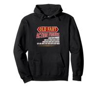 Old Fart - Figura de acción Divertida con diseño de mordaza de envejecimiento Sudadera con Capucha