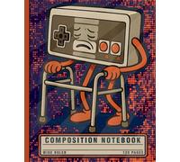 Old Gamer Composition Notebook: Funny Retro 80s 90s Video Game Journal for Men and Women | Cool Vintage Aesthetic Stationery for School and Home