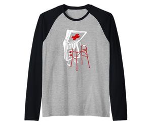 Old Gamer Retro Video Game Gamepad Amante De Los Juegos Más Antiguos Camiseta Manga Raglan