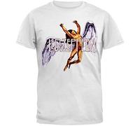 Old Glory - Camiseta - Hombre de Color Blanco de Talla X-Large Uomo Led Zeppelin - Colorful Swan Song (Camiseta) - X-Large Bianco