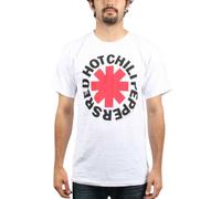 Old Glory - Camiseta - Hombre - Red Hot Chili Peppers - Uomo Asterisk Logo (Camiseta), Blanco, Medium