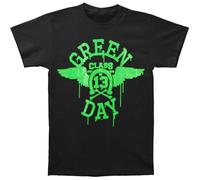 Old Glory Green Day - Camiseta para Hombre con alas de neón, Negro, L