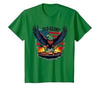 Old Glory Grill Master Camiseta, Niños, Verde Kelly, 8 años