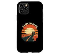 Old Iron Timeless Ride Classic Car Sunset Road Carcasa para iPhone 11 Pro
